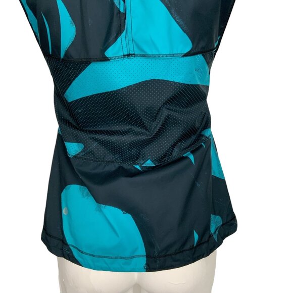 Lululemon Pack It Vest 4 Back Spin Stroke Peacock Blue Black Hooded - Picture 11 of 14